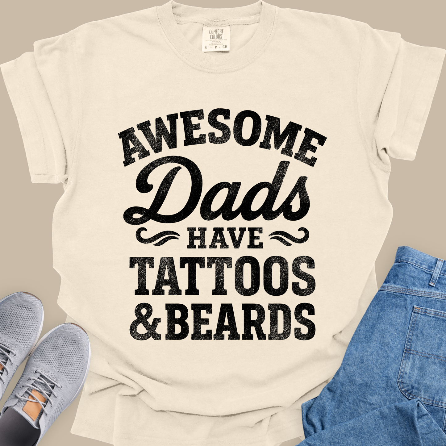 Awesome Dads Have Tattoos & Beards
