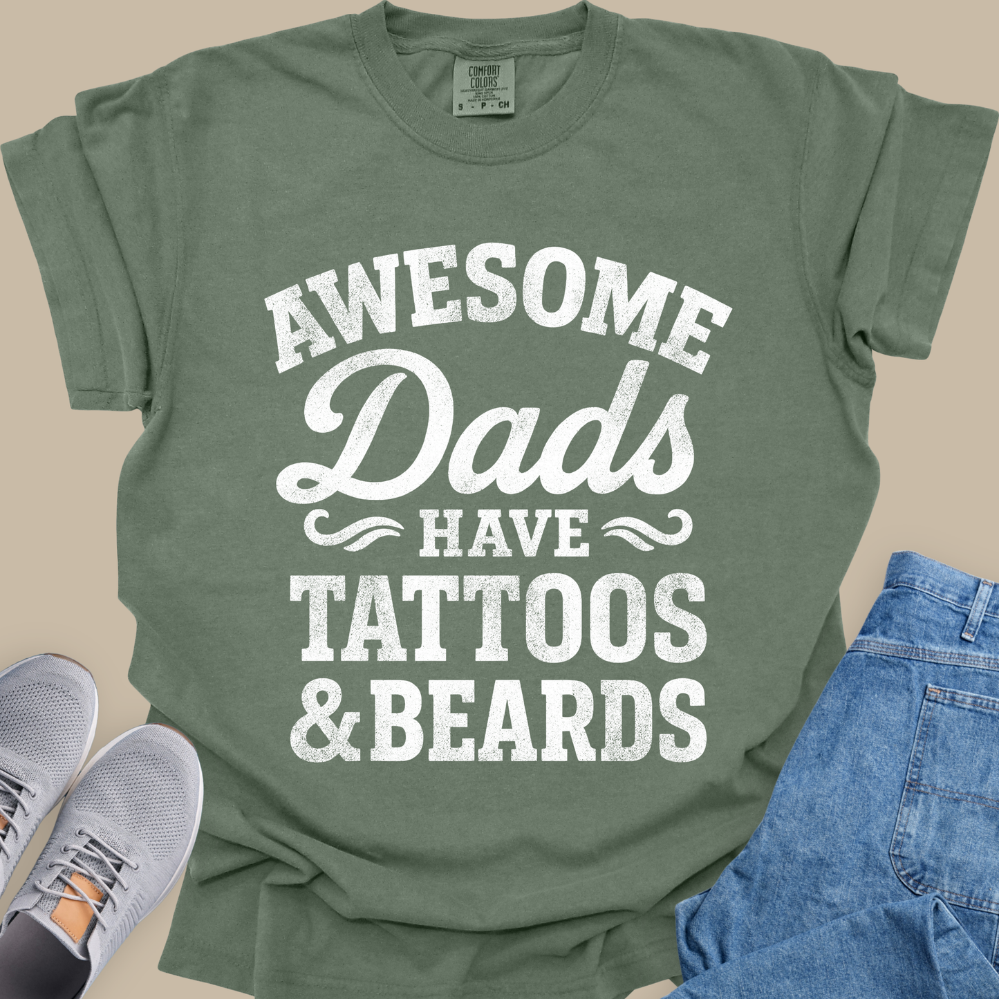 Awesome Dads Have Tattoos & Beards