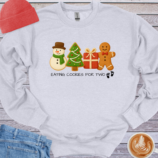 Eating Cookies for Two Sweatshirt