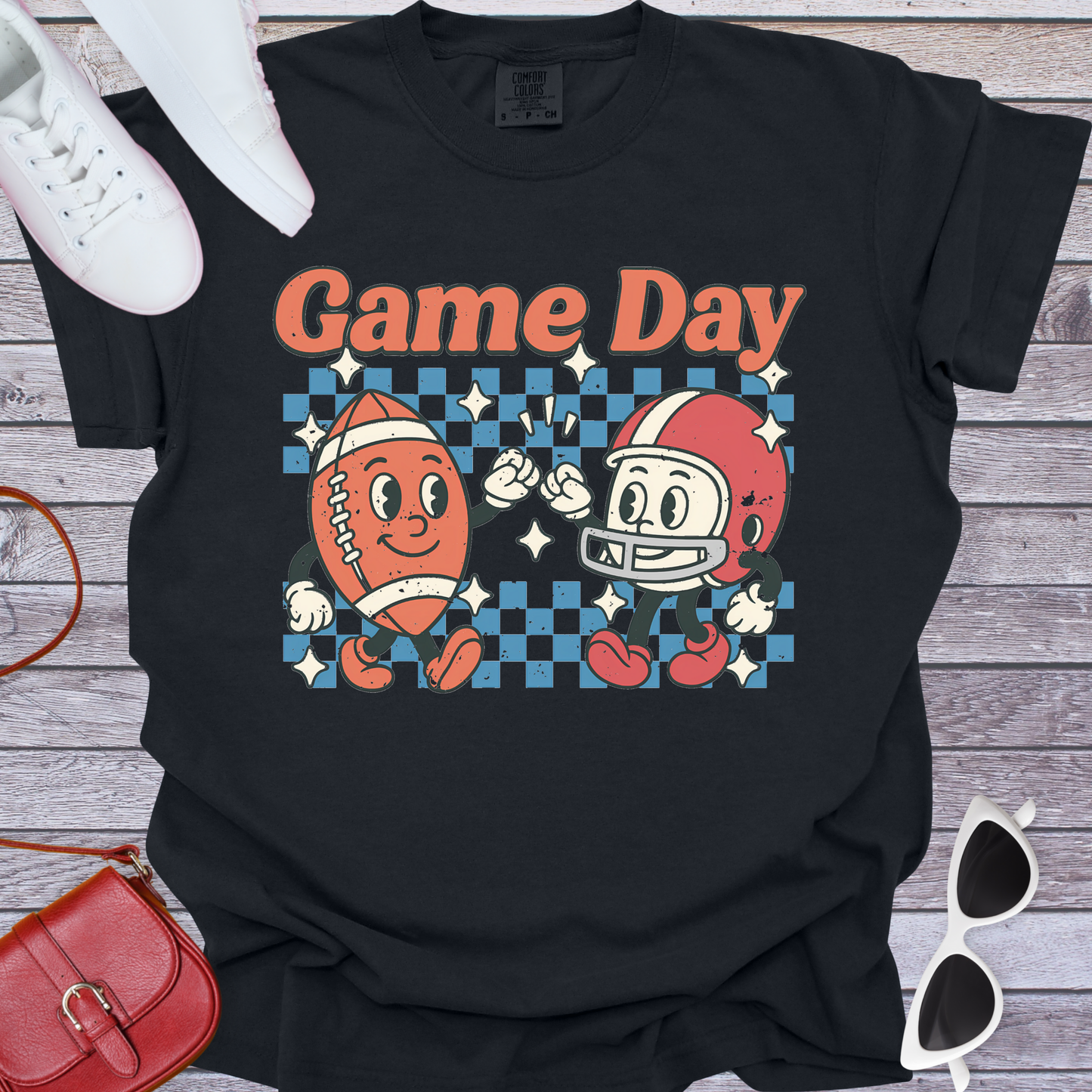 Fist Bump Football Game Day T-Shirt