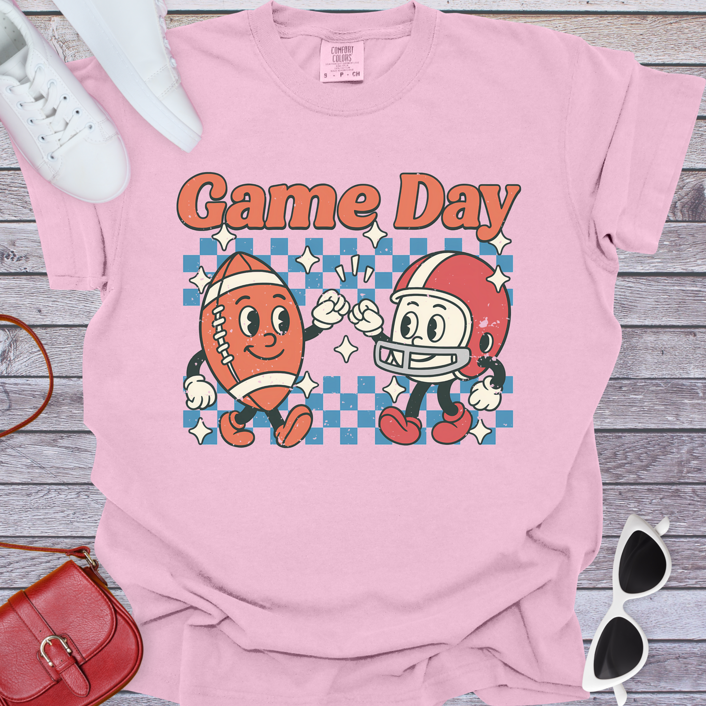 Fist Bump Football Game Day T-Shirt