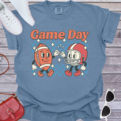 Fist Bump Football Game Day T-Shirt