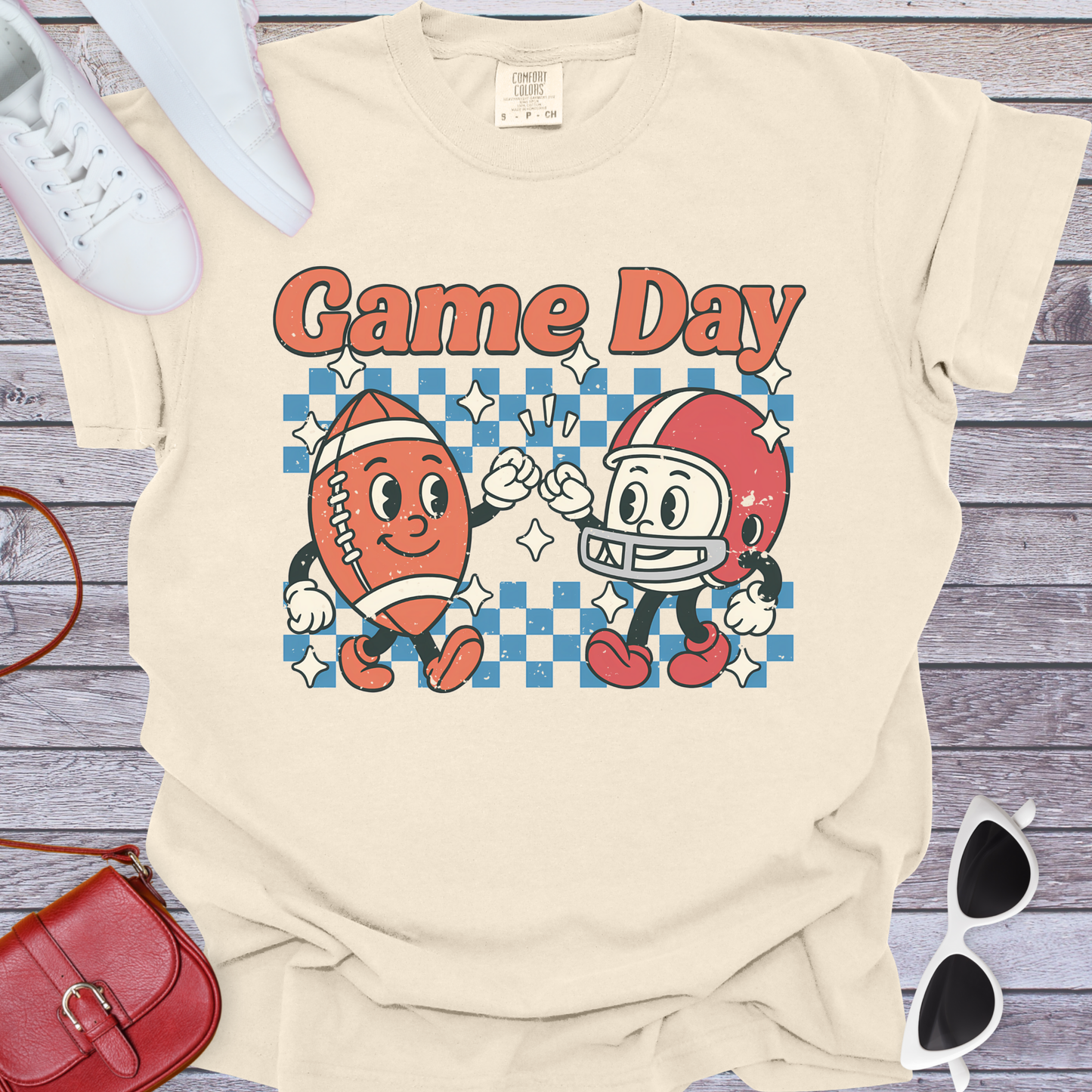 Fist Bump Football Game Day T-Shirt