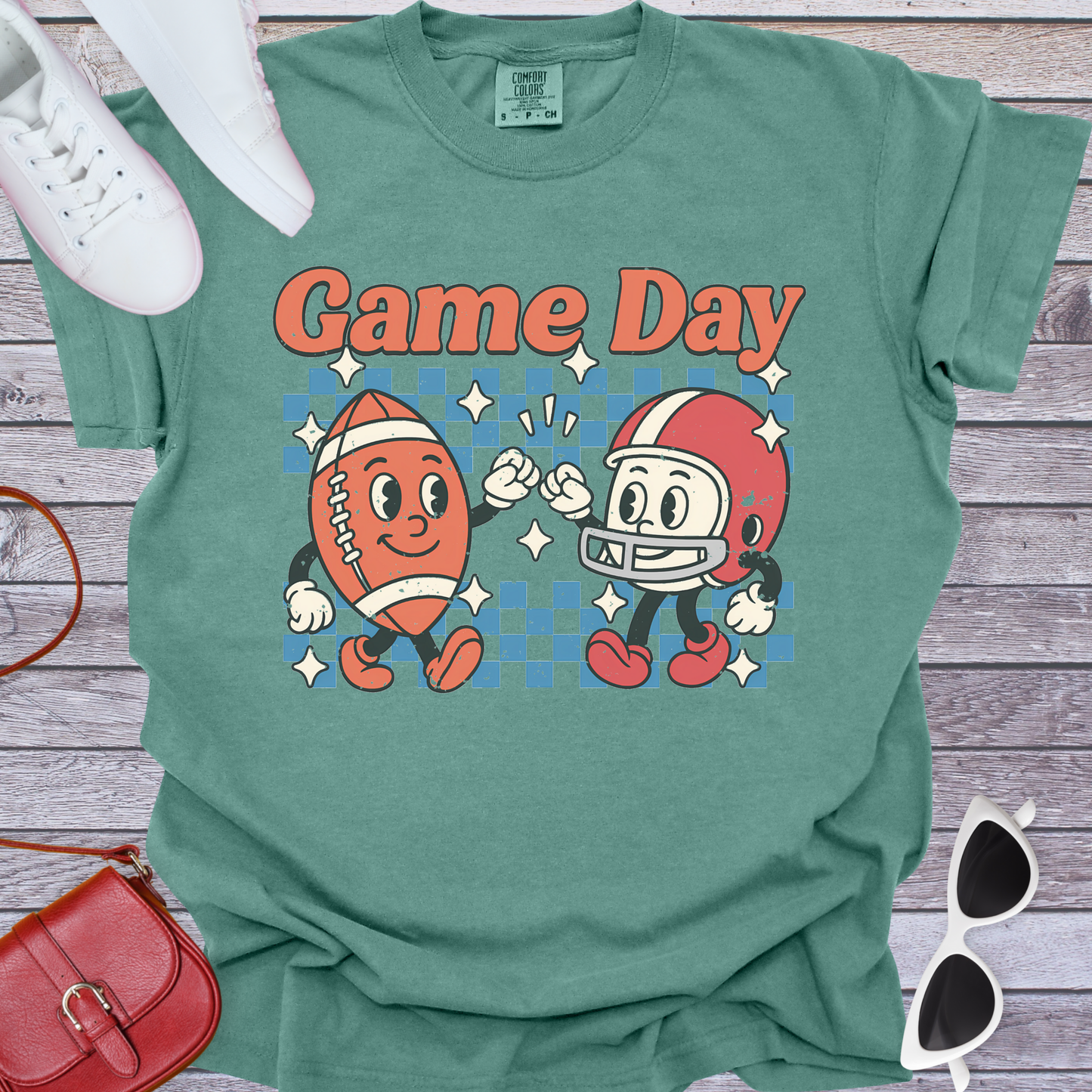 Fist Bump Football Game Day T-Shirt