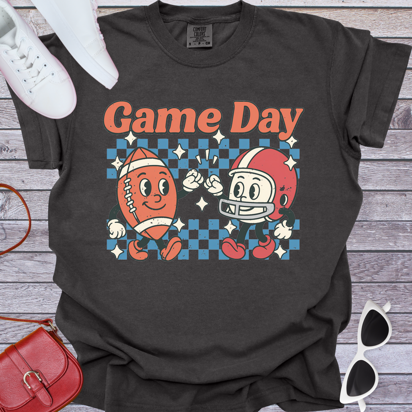 Fist Bump Football Game Day T-Shirt