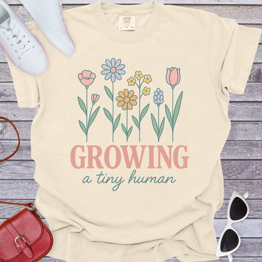 Growing a Tiny Human Flower T-Shirt