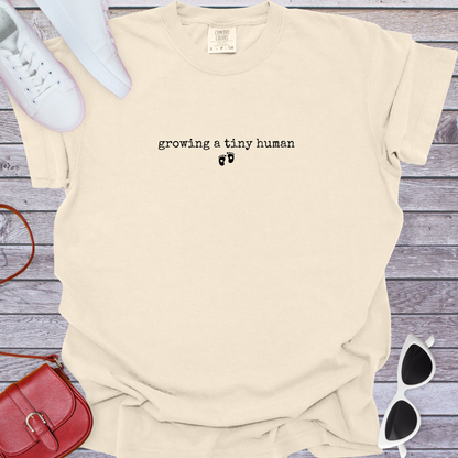 Growing a Tiny Human Footprint T-Shirt