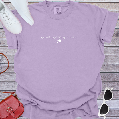 Growing a Tiny Human Footprint T-Shirt