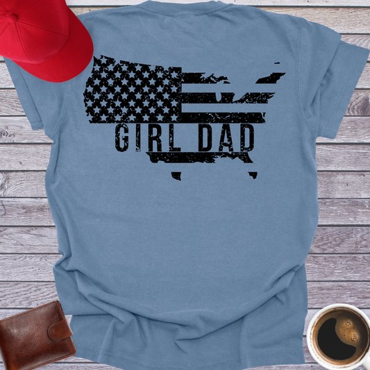 USA Girl Dad T-Shirt