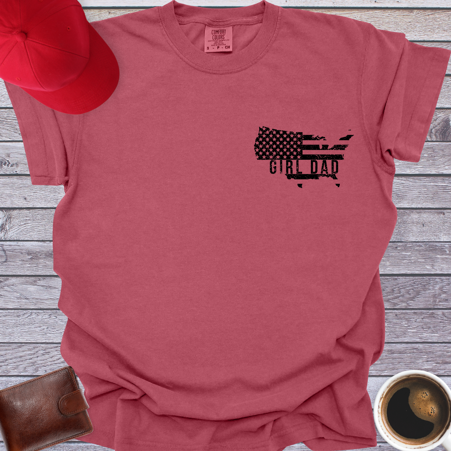 USA Girl Dad T-Shirt