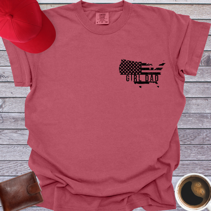 USA Girl Dad T-Shirt
