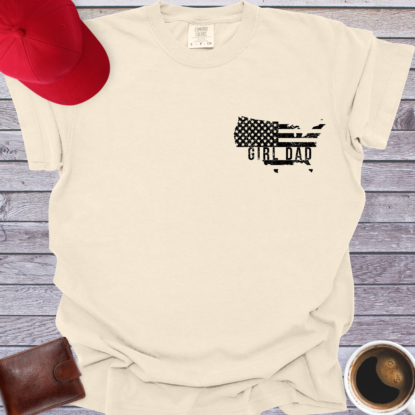 USA Girl Dad T-Shirt