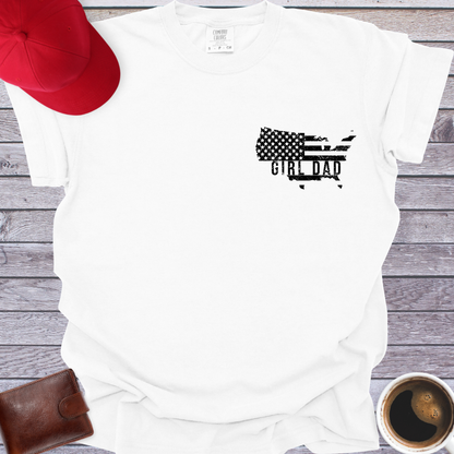 USA Girl Dad T-Shirt