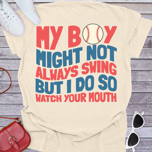 Watch Your Mouth Baseball Mama